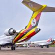 Uganda Airlines existing in a landlocked poor African country is now waking up to the reality of international business sense after destroying itself in the never ending murky military politics of this country: